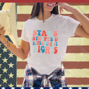 Stars Stripes Reproductive Rights Patriotic 4th Of July Shirt