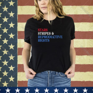 Stars Stripes Reproductive Rights Patriotic USA Flag Colors Shirt
