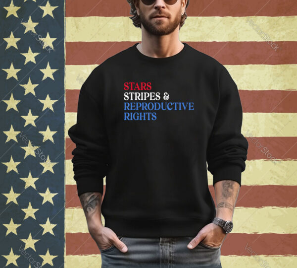 Stars Stripes Reproductive Rights Patriotic USA Flag Colors Shirt