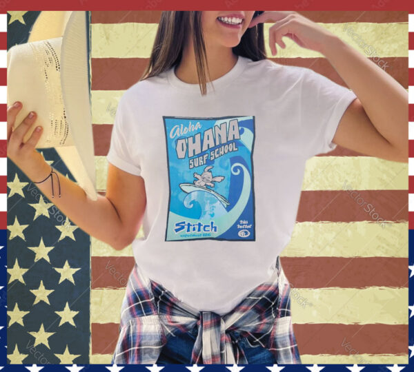 Stitch Ohana Surf School Tiki Terror shirt