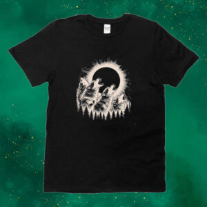 Three Wolves Howling shirtsTotal Solar Eclipse 2024 Tee Shirt
