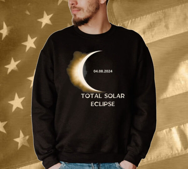 Total Solar Eclipse 2024 Shirt, April 8 2024, USA Map, Path of Totality Sweatshirt, Spring America Eclipse Souvenir Gift Tee shirt