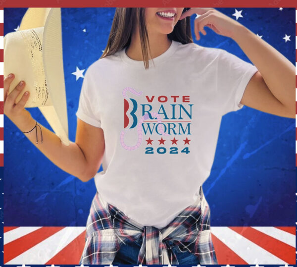 Vote Brain Worm 2024 shirt