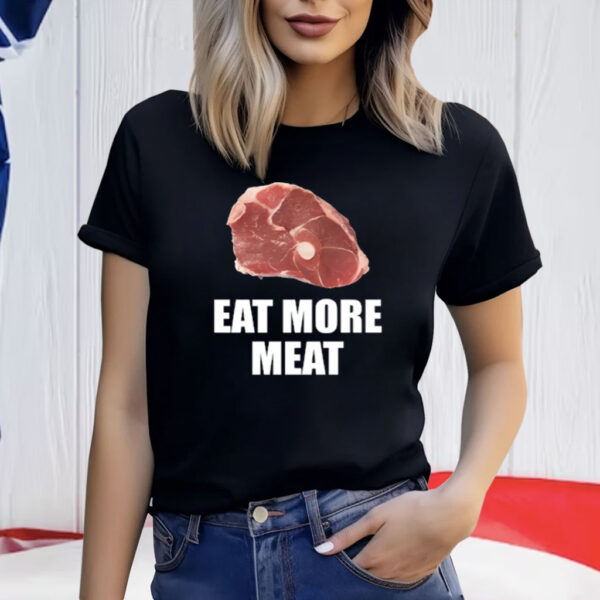 Oscar De La Hoya Wearing Eat More Meat T-Shirt