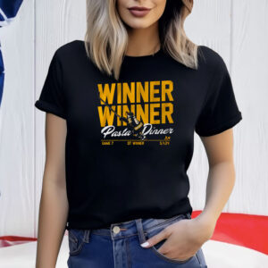 David Pastrnak Winner Winner Pasta Dinner T-Shirt