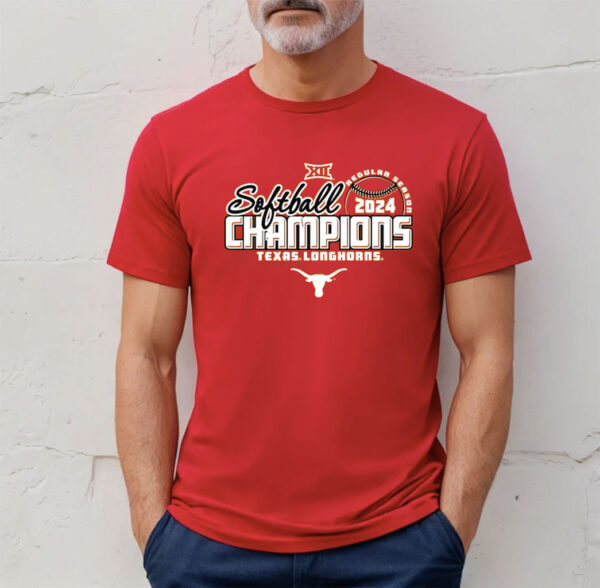 Texas Longhorns 2024 Big 12 Softball Regular Season Champions TShirt