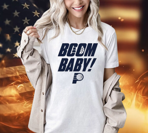 Nancy Leonard Wearing Game 3 Boom Baby shirt