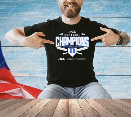 Duke Blue Devils 2024 ACC Softball Conference Tournament Champions T-Shirt