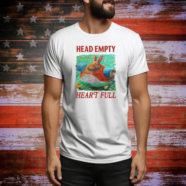 Head Empty Heart Full Bunny Hoodie Shirt