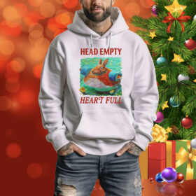 Head Empty Heart Full Bunny Hoodie Shirt