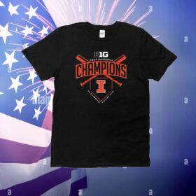 Illinois Fighting Illini 2024 Big Ten Baseball Regular Season Champions T-Shirt