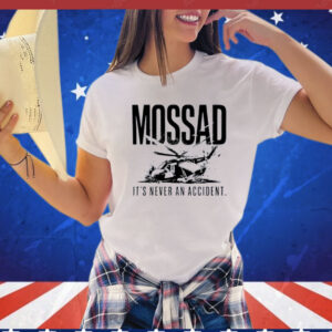 Mossad It’s Never An Accident Ladies Boyfriend T-Shirt