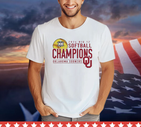 Oklahoma Sooners 2024 Big 12 Softball Conference Tournament Champions T-Shirt