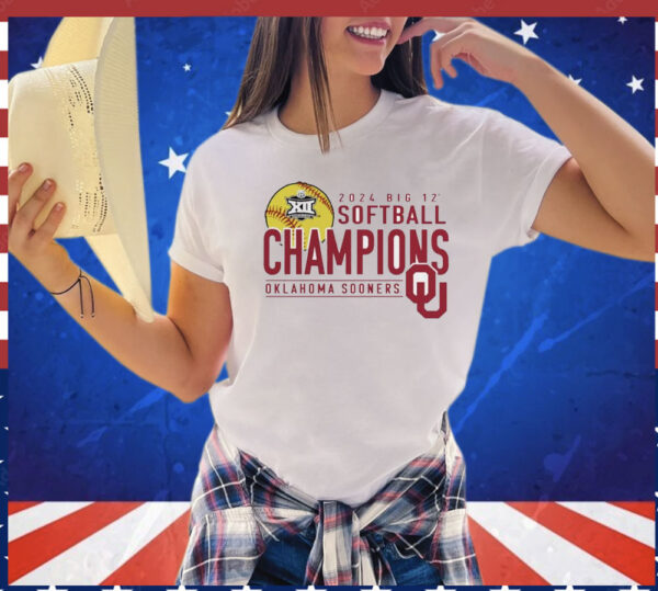 Oklahoma Sooners 2024 Big 12 Softball Conference Tournament Champions T-Shirt