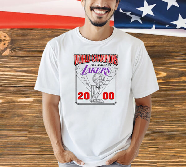 Pedro Pascal World Champions Los Angeles Lakers 2000 Shirt