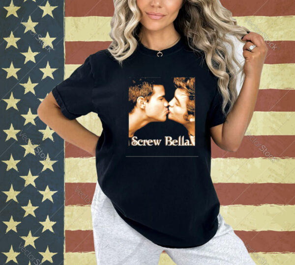 Screw Bella Edward Cullen Jacob Black kissing Shirt