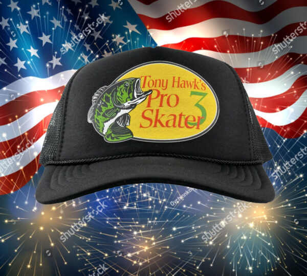 Skateboard Fishing Trucker Cap