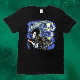 Starry Scissorhands Edward Scissorhands Van Gogh’s Starry Night Shirt