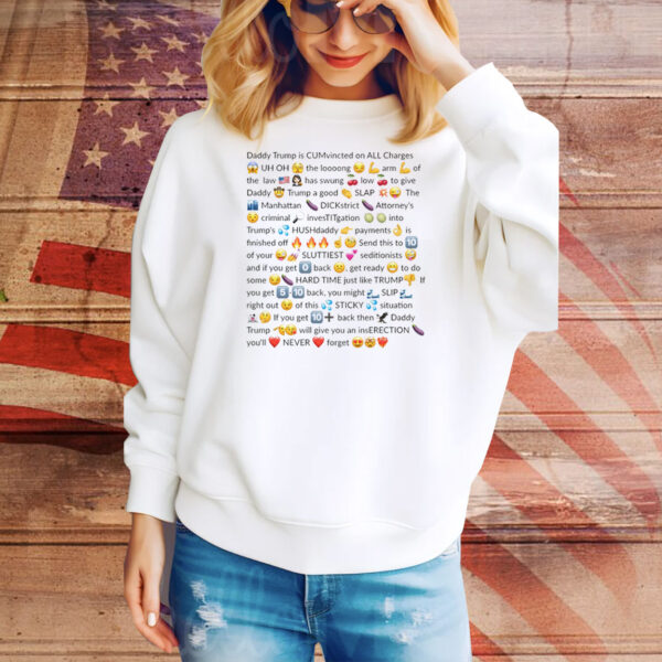 Trump Felon Slutty Text. Tee Shirt