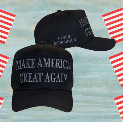 Donald Trump Never Surrender Black MAGA Cap