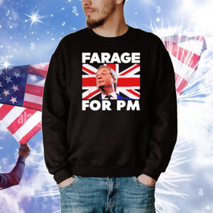 Farage for Pm Britain flag T-Shirt