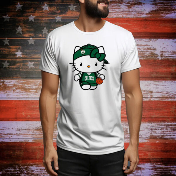 Hello Kitty Boston Celtics Basketball Tee Shirt