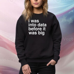 I Was Into Data Before It Was Big Tee Shirt