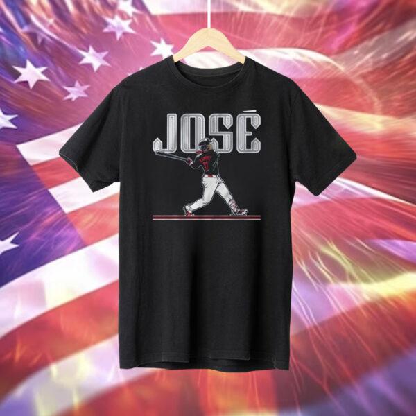 Jose Ramirez Slugger Swing Cleveland T-Shirt