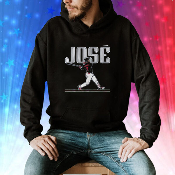 Jose Ramirez Slugger Swing Cleveland T-Shirt