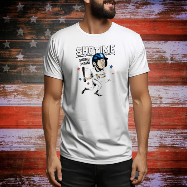 LA Dodgers Shohei Ohtani cartoon Tee Shirt