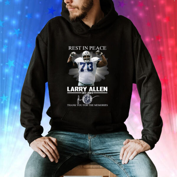 Larry Allen Rest In Peace Thank You For The Memories Tee Shirt
