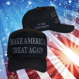 MAGA Trump Never Surrender Black Cap