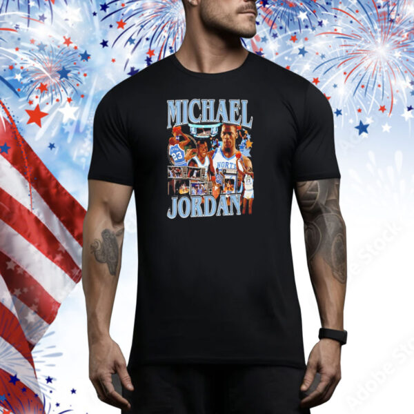 Michael Jordan UNC Must See TV Graphic Tee Shirt