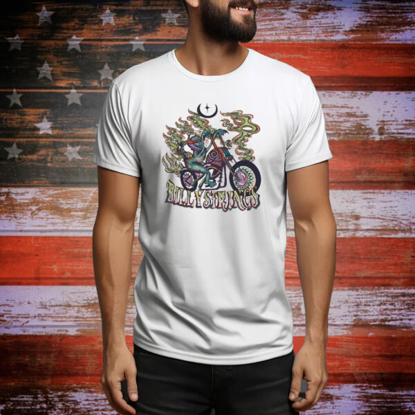 Official Billy Strings Summer 2024 Motorcycle Alien Tee Shirt