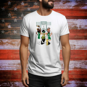 Official Boston Celtics Jayson Tatum And Jaylen Brown 2024 World Champions Painting Tee Shirt