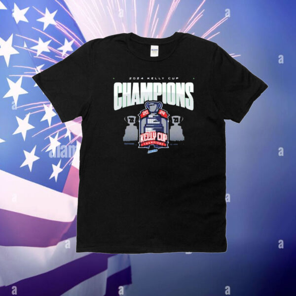 Official Florida Everblades Make ECHL History With Third Straight Kelly Cup Champions 2022 2023 2024 T-Shirt