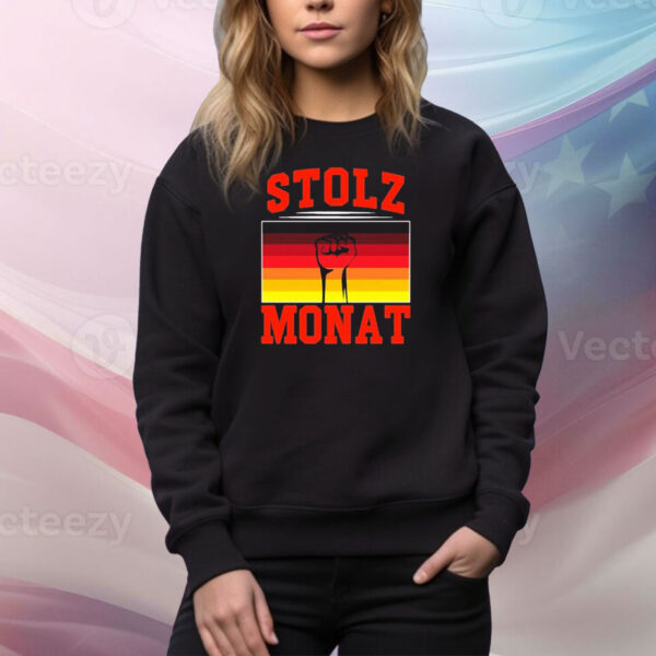 Official Heiko Wearing Stolz Monat Tee Shirt