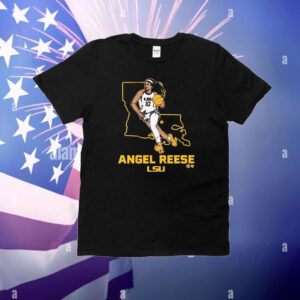 Official Lsu Basketball Angel Reese Chicago Sky State Star T-Shirt