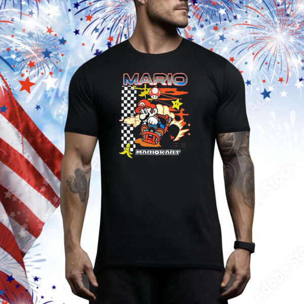 Official Mario Kart Racing Finish Line 2024 Tee Shirt