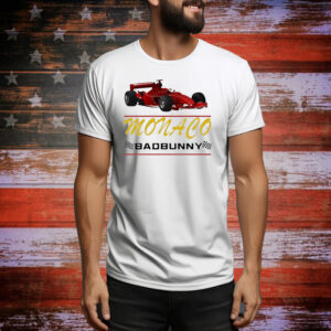 Official Most Wanted Tour Monaco Race Car Tour Badbunny Tee Shirt