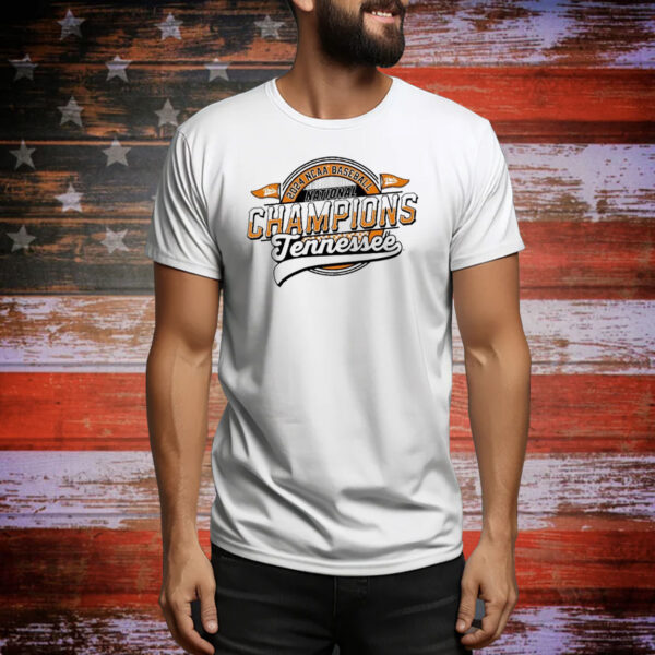 Official Tennessee Vols 2024 NCAA Baseball College World Series National Champs Men's Circle Comfort Colors Tee Shirt