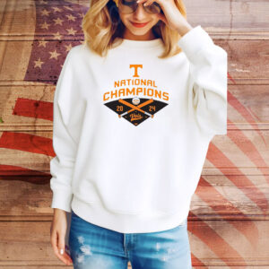 Official Tennessee Volunteers 2024 Baseball National Champions Tackle Twill Tee Shirt