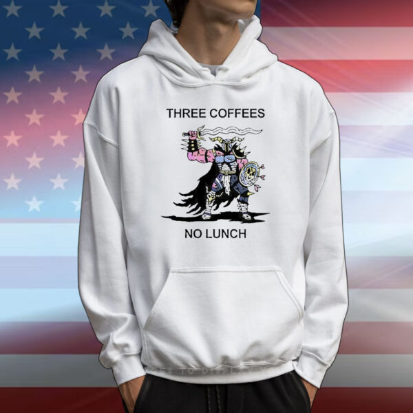 Official Wizard Of Barge Three Coffees No Lunch T-Shirt