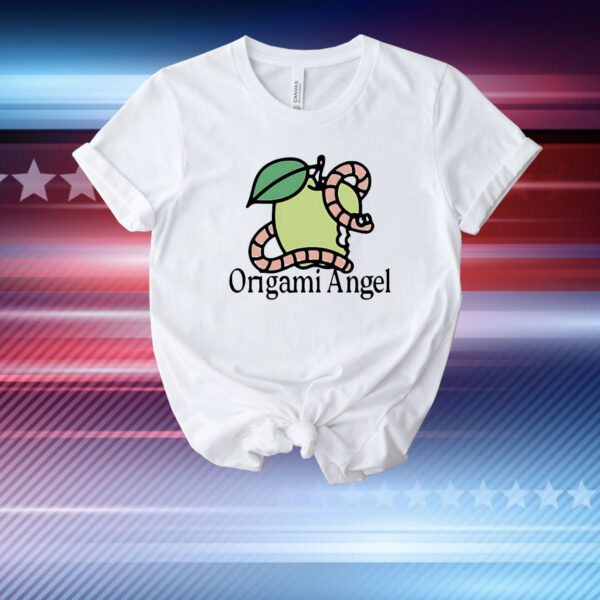 Origami angel apple worm T-Shirt