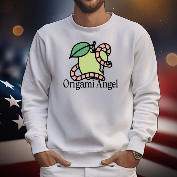 Origami angel apple worm T-Shirt