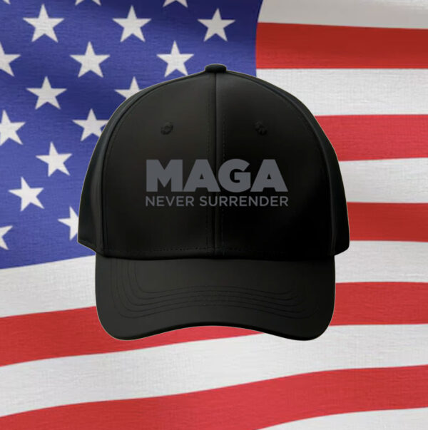 Original MAGA Never Surrender Black Cap