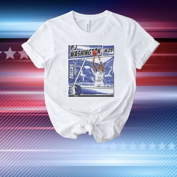 P.J. Washington Dallas Mavericks Comic T-Shirt