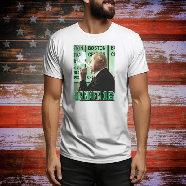 Red Auerbach Boston Celtics banner 18 Tee Shirt