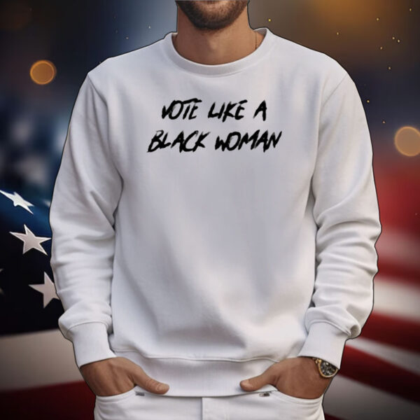 Rolandsmartin Wearing Vote Like A BlackWoman T-Shirt