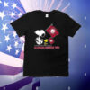 Snoopy Alabama Crimson Tide Road To Oklahoma City flag T-Shirt